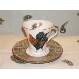 Cup & Saucer Tea Court Bronze Normande