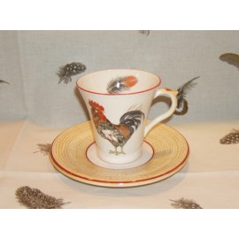 Cup & Saucer Tea Court Normande Straw