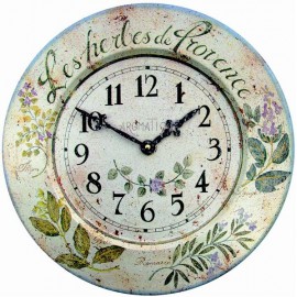 Wall Clock 34.5Cm Metal Herbs De Provence
