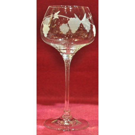 6 verres Alsace sommelier 29 cl gravés