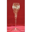 6 Champagne Flutes Super Grape Etching