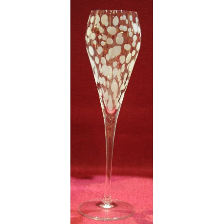 6 flûtes à champagne Super gravure abstrait