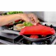 couvercle silicone 28cm coquelicot