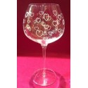 6 verres à vin super 60cl taille coeurs