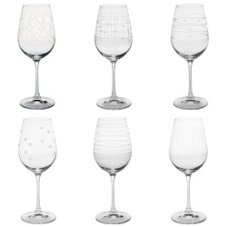 6 Verres à vin Graphik 35cl