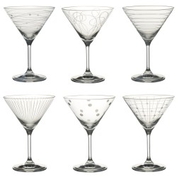 6 Verres à cocktail Graphik 35cl