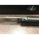 Couteau Forge de laguiole 12cm, manche corne noir, ressort guilloché