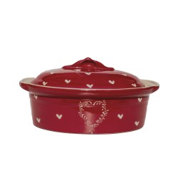 Terrine coeur rouge 7 tailles disponibles