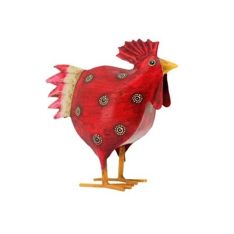 metal red rooster medium