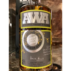 Whisky d'alsace AWA fût de pinot gris 70 cl.