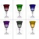 6 crystal Glasses Color Size Wine