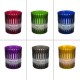 6 crystal Glasses Color for whisky