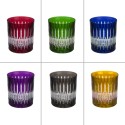 6 crystal Glasses Color for whisky