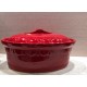 Terrine ovale 37 cm - rouge uni - Poterie d'Alsace