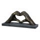 Sculpture heart with hands "Casablanca"