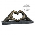 Sculpture heart with hands "Casablanca"