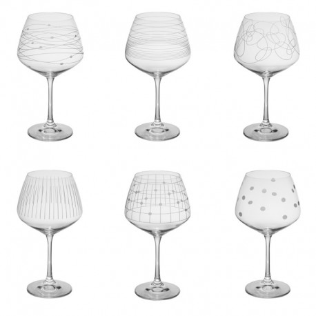 6 Verres à vin Graphik 58cl