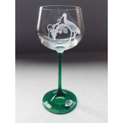6 Wine Glasses Alsace storck, crystal glass