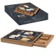 Plateau fromage carré avec tiroir world of cheese