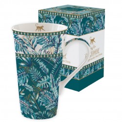 Grand mug en porcelaine 60cl Jungle