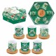 Coffret 6 tasses café 11cl soucoupe bambou Exotic Heaven