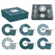 Coffret 6 tasses café 10cl avec soucoupe Jungle
