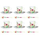 Box 6 Cups mixte Porcelain Tutti Fiori