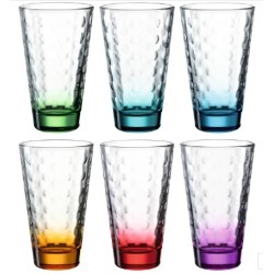 6 chopes optic couleurs assortis