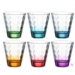 6 gobelets optic couleurs assortis