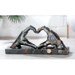 Sculpture mains coeur steampunk "casablanca"