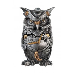 Sculpture hibou steampunk "casablanca"