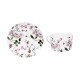 coffret 2 tasses déjeuner Porcelaine champêtre