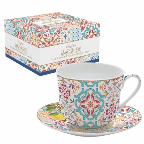 Tasse déjeuner 40cl avec soucoupe Siracusa