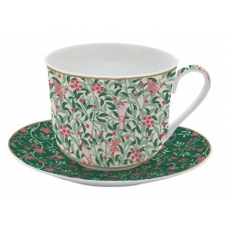 Tasse déjeuner 40cl avec soucoupe Floral Fantasy