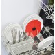 couvercle silicone 15cm coquelicot