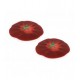 lot de 2 couvre-verres silicone Tomate bordeaux