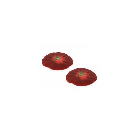 lot de 2 couvre-verres silicone Tomate bordeaux