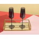 6 flûte à champagne noir 20cl