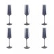 6 flûte à champagne noir 20cl