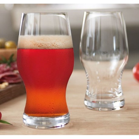 2 verres à bière brune Taverna 33cl