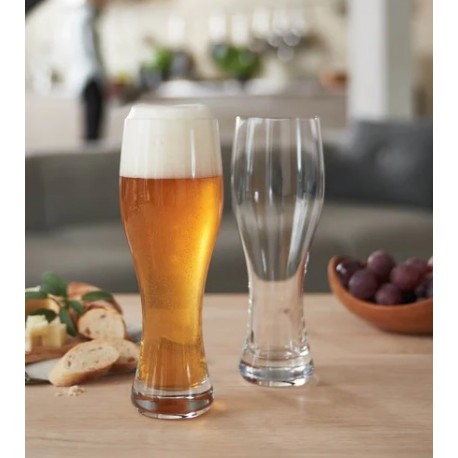 2 verres à bière blonde ou blanche Taverna 33cl