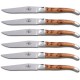 6 couteaux de table bois de genévrier Forge de Laguiole